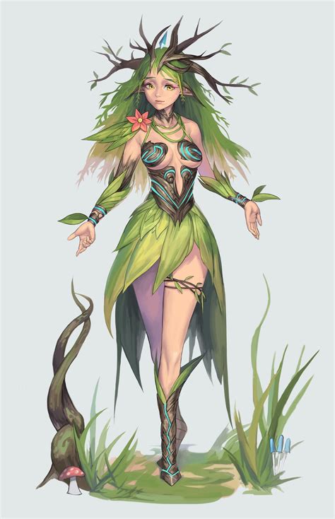 Artstation Dryad Cotta Character Design Girl Fantasy Character Design Character Design