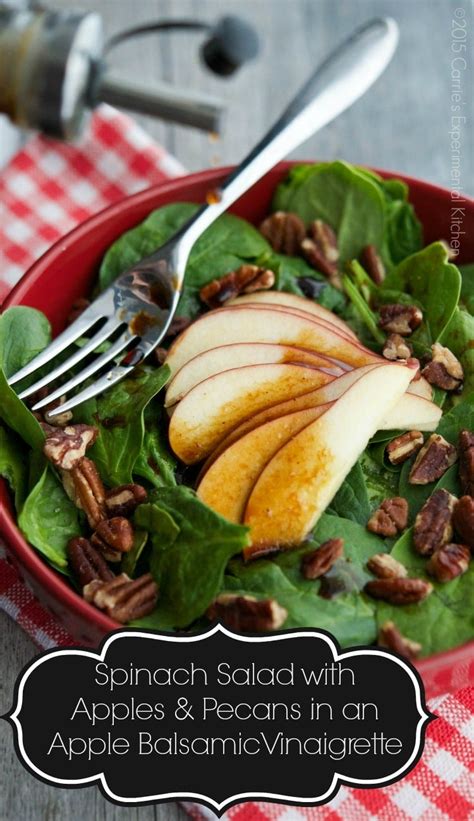 Spinach Salad With Apples And Pecans