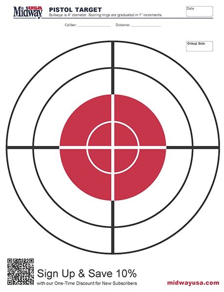 100 Yard Rifle Targets Printable Галерија слика