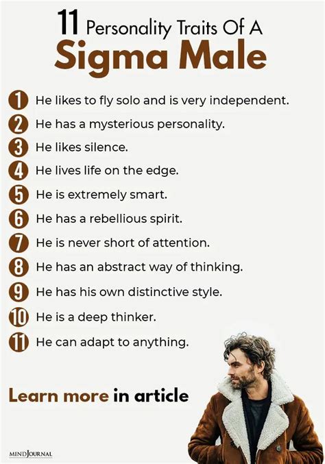 11 Personality Traits Of A Sigma Male That Sets Them Apart Sigma Male Alpha Male Quotes Self