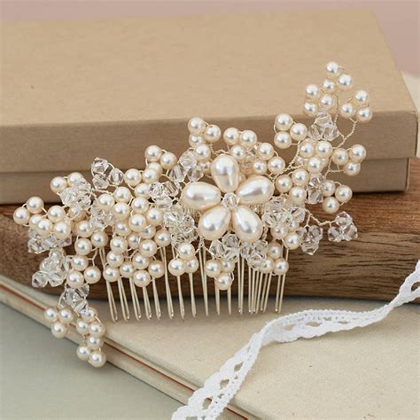 Maya Vintage Pearl Bridal Hair Comb By Jewellery Made By Me