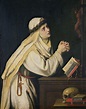 St. Katharina von Siena (1347-1380) nach einem Gemälde von Francisco ...