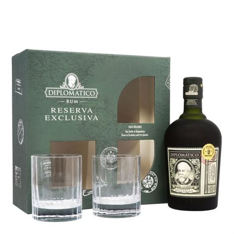 Diplomatico Reserva Exclusiva Rum 2 Glass T Pack Spirits From The Whisky World Uk