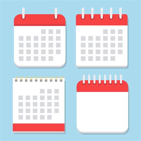 Calendar Icon Isolated On Blue Background Vector Art At Vecteezy