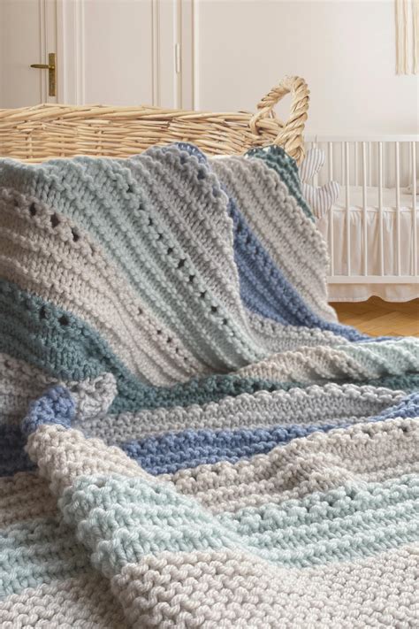 Cuddly Soft Baby Blanket Knit Pattern Easy Knitting Pattern Etsy