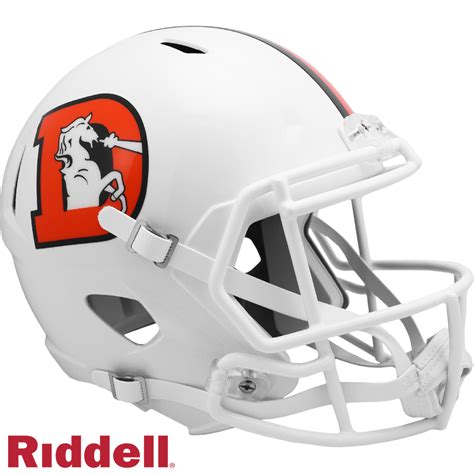 Denver Broncos Helmet Riddell Replica Full Size Speed Style On Field
