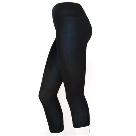 Women Seamless One Size Stretch Spandex Yoga Pants Opaque Capri Leggings Jegging Ebay
