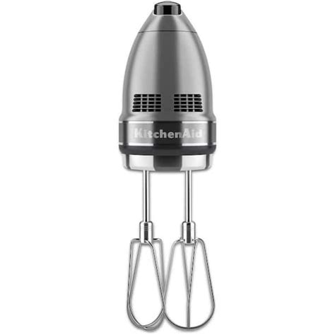 Kitchenaid 7 Speed Contour Silver Hand Mixer With Beater And Whisk