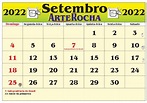Calendario Setembro 2022 Imprimir - IMAGESEE