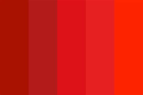 Scarlet Red Color Palette