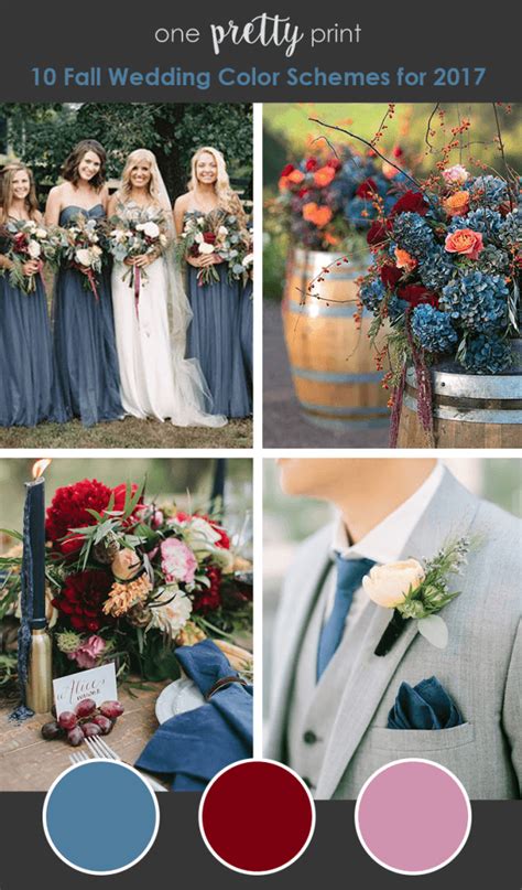 10 Amazing Wedding Color Palettes For Fall Wedding Colors Fall