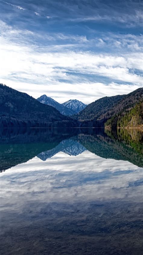Download Wallpaper 938x1668 Lake Mountains Water Reflection Nature