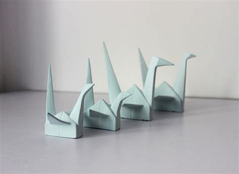 Decorative Porcelain Origami Cranes I On Behance