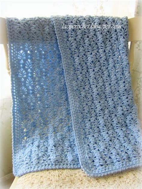 Free Pattern Amazingly Beautiful And Unique Lacy Baby Blanket Knit