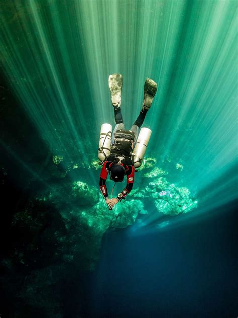 This Beautiful Underwater Cavern Vista Was Taken Beneath A Jungle