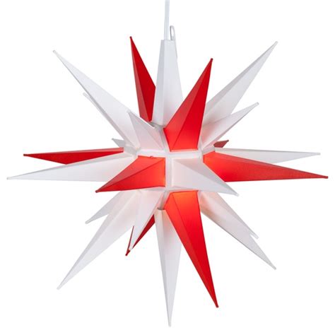 Moravian Stars 14 Red And White Led Moravian Star