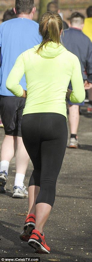 Gemma Atkinson Shows Off Her Ample Bosom And Pert Posterior For Fun Run