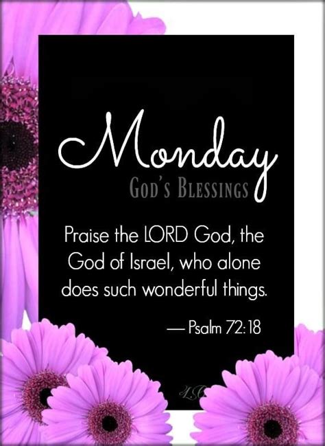 Monday Blessings Praise God Wonderful Things Letter Board Blessed