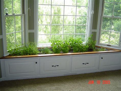 Click & grow smart indoor herb planter: WINDOW PLANTER BOX - repurposed window seat (probably not ...