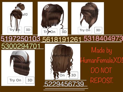 Aesthetic Brown Hair Codes For Brookhaven Berry Avenue And Bloxburg