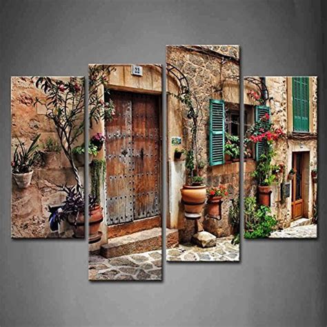 Buy 4 Panel Italian Rustic Tuscan Wall Art Tuscany Wall Painting The Picture Print On Canvas
