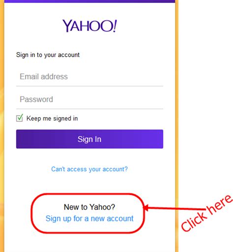 Sign Up New Yahoo Mail Account