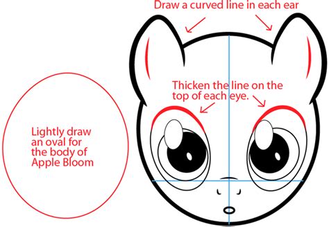 How To Draw Apple Bloom From My Little Pony With Easy Step By Step