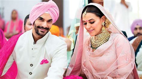 Neha Dhupia Angad Bedi Tie The Knot Here Are The Inside Details