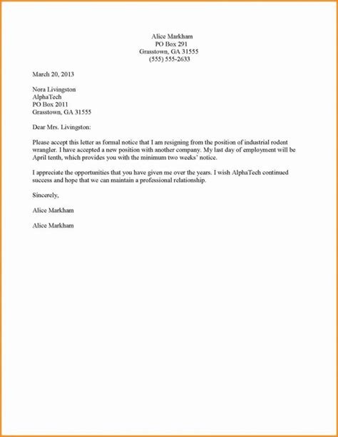 10 Resignation Letter Examples With Immediate Effect 36guide