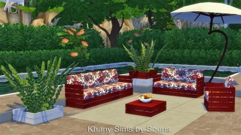 Garden Set By Souris At Khany Sims Sims 4 Updates