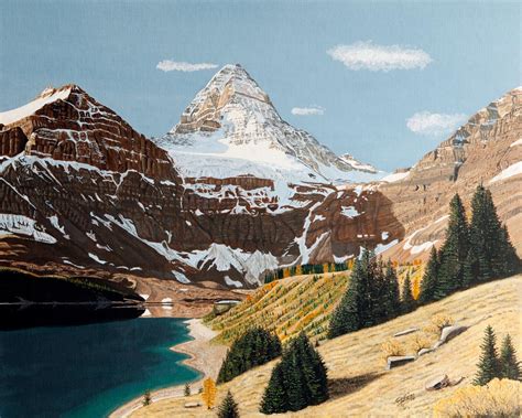 Glen Boles The Alpine Artist Mt Assiniboine And Lake Magog
