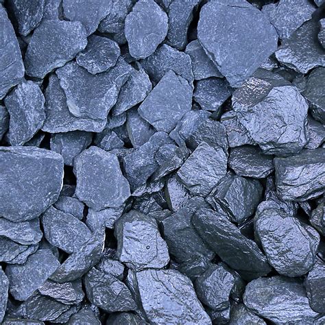 Blooma Blue Slate Decorative Chippings Large 225kg Bag Diy At Bandq