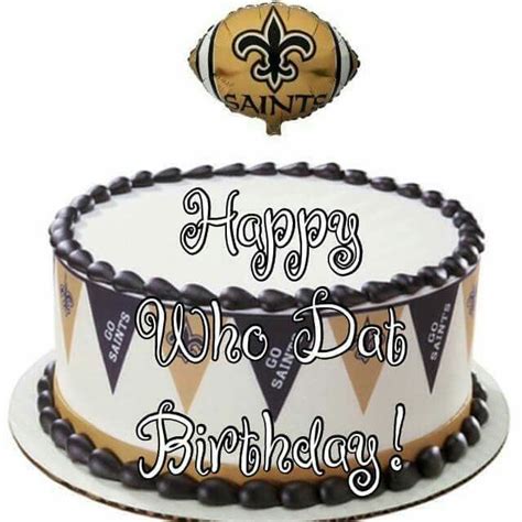 New Orleans Saints Happy Birthday