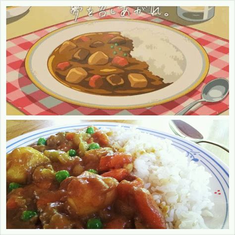 Anime Food Ramen And Curry Rice