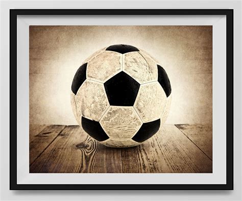 Buy Vintage Soccer Ball On Vintage Background Fine Art Photography
