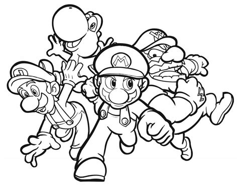 Desenhos De Mario Bros Para Colorir E Imprimir Colorironlinecom