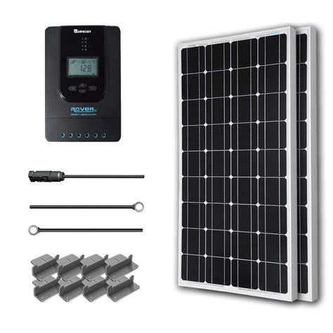 Renogy 200 Watt 12 Volt Monocrystalline Solar Starter Kit With 40 Amp