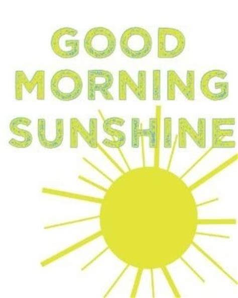 May you find great value in these sunshine quotes and inspirational quotes about sunshine from my large inspirational quotes and sayings database. Good Morning Sunshine Quotes & Sayings | Good Morning ...