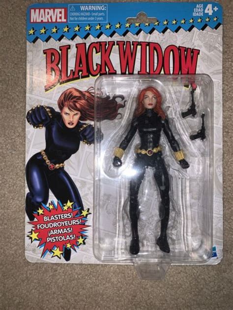 Marvel Legends Vintage Series Black Widow 6 Inch Hasbro Action Figure