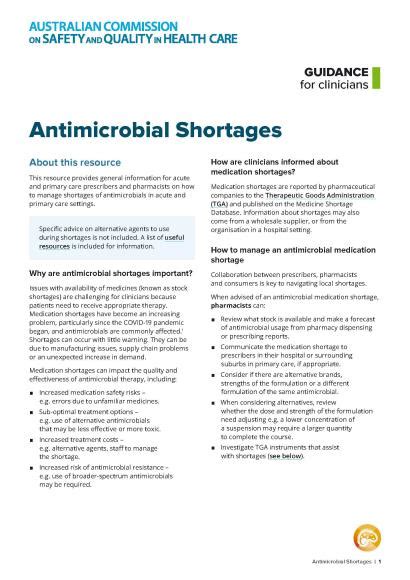 Antimicrobial Stewardship In Primary Care Australian Commission On