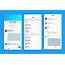 Twitter App Interface Collection  Free Vector