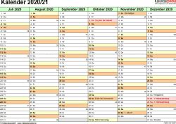 Die verschiedenen kalendervarianten reichen vom gesamten jahreskalender 2021 auf einer seite (das ganze jahr auf einen blick) über den halbjahreskalender (6 monate auf einer seite) bis zum quartalskalender auf. Halbjahreskalender 2020/2021 als PDF-Vorlagen zum Ausdrucken