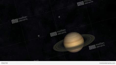 Animation Of The Planet Saturn Stock Animation 3562743