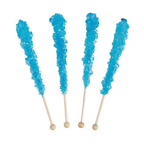 Blue Rock Candy Pops Edibles 12 Pieces