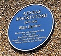 Aeneas Mackintosh Commemorative Plaque - Digitised Resources - The ...