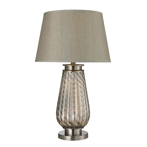 Westmore Lighting Reedwood 30 In Smoked Glass And Brushed Steel 3 Way