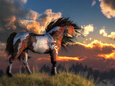 Warhorse Digital Art By Daniel Eskridge Pixels Merch