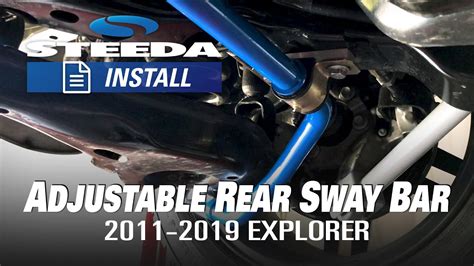 Steeda Explorer Adjustable Rear Sway Bar INSTALL 555 1025 YouTube