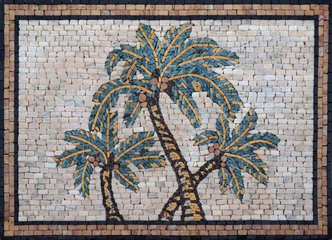 Mosaic Designs - The Palms | Flowers And Trees | Mozaico