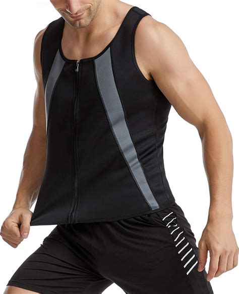 Amazon Com Loodgao Men S Compression Shirt Slimming Body Shaper Vest